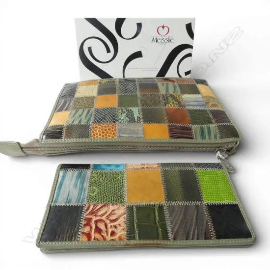 MEISSLIE LEATHER HANDBAG + WALLET