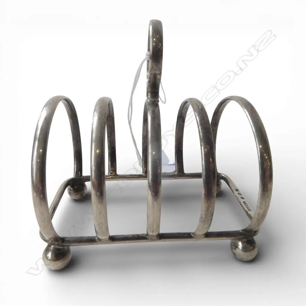 STG SILVER TOAST RACK, UNITE & SONS B'HAM 1933 63gms Image 1++