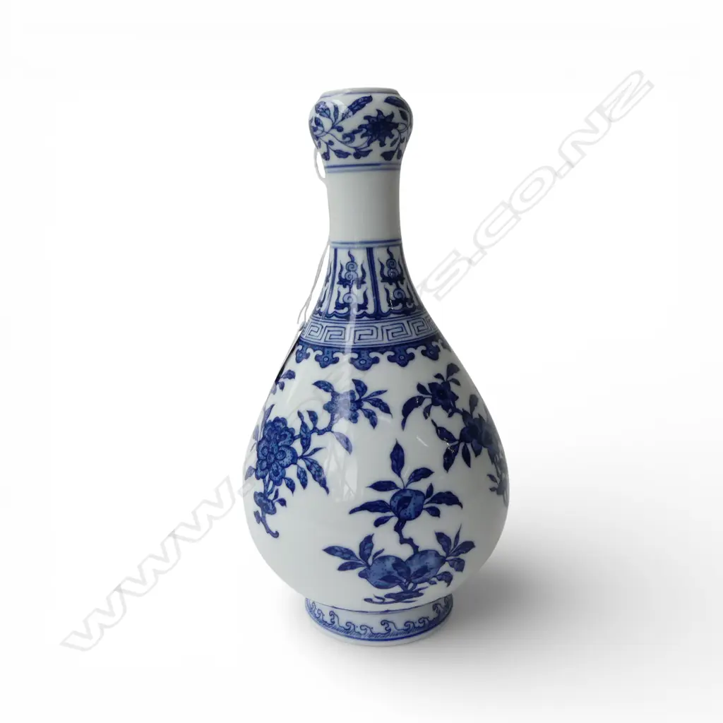 ORIENTAL B/W VASE H.285mm Image 1++