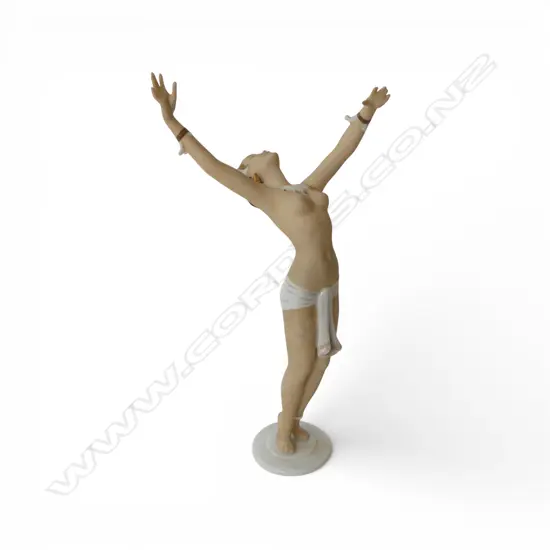 SCHAUBACH KUNST NUDE DANCING FIGURINE H.270mm