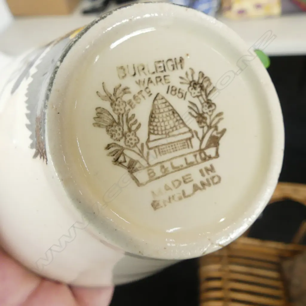 BOX LOT CSPS & DISHES BURLIEGH WARE ETC Image 1++