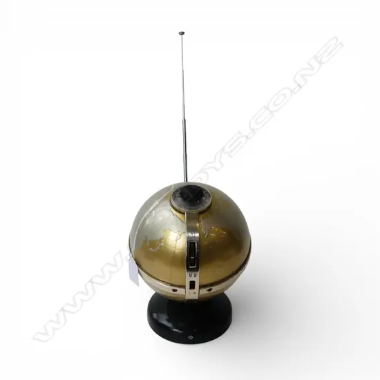 VINTAGE FLEETWOOD ALLTRANSISTOR GLOBE RADIO H.210mm