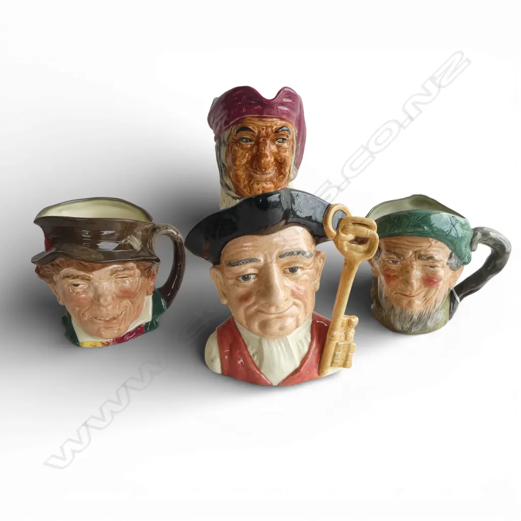 4 ROYAL DOULTON CHARACTER JUGS H.190mm Image 1++