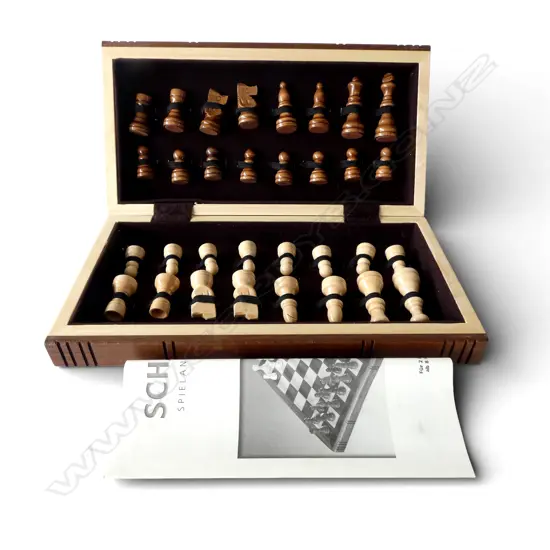 BOXED CHESS GAME BY SCHACH 310 x 300mm
