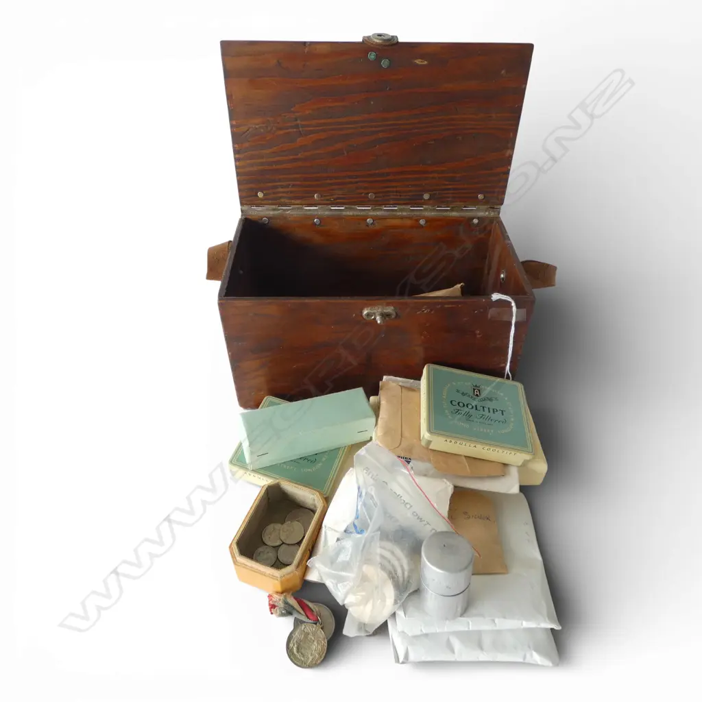 COLLECTION ASST. WORLD COINS; French, Fiji, America, ETC in box Image 1++