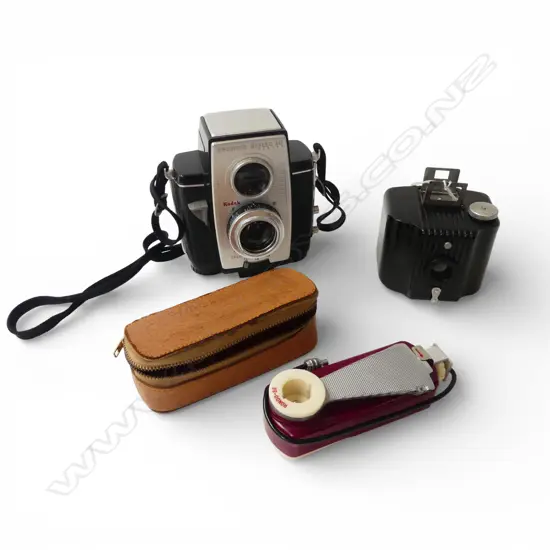   TWO COLLECTABLE CAMERAS + FLASH