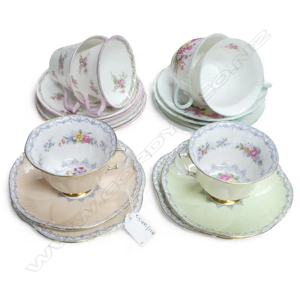 6 SHELLEY CHINA CSP SETS MIXED PATS Image 1++