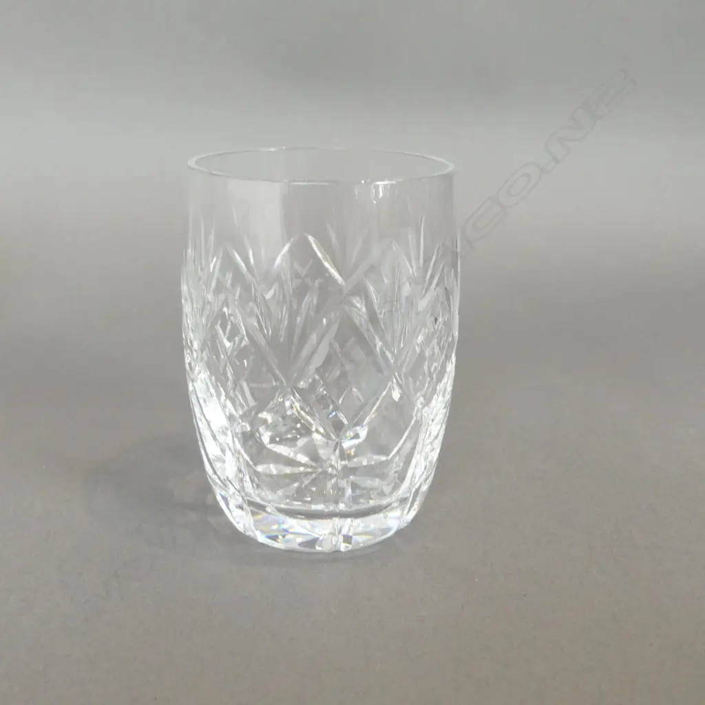 SET OF 6 WEBB CORBETT CUT CRYSTAL TUMBLERS, H.90MM D.65MM Image 1++