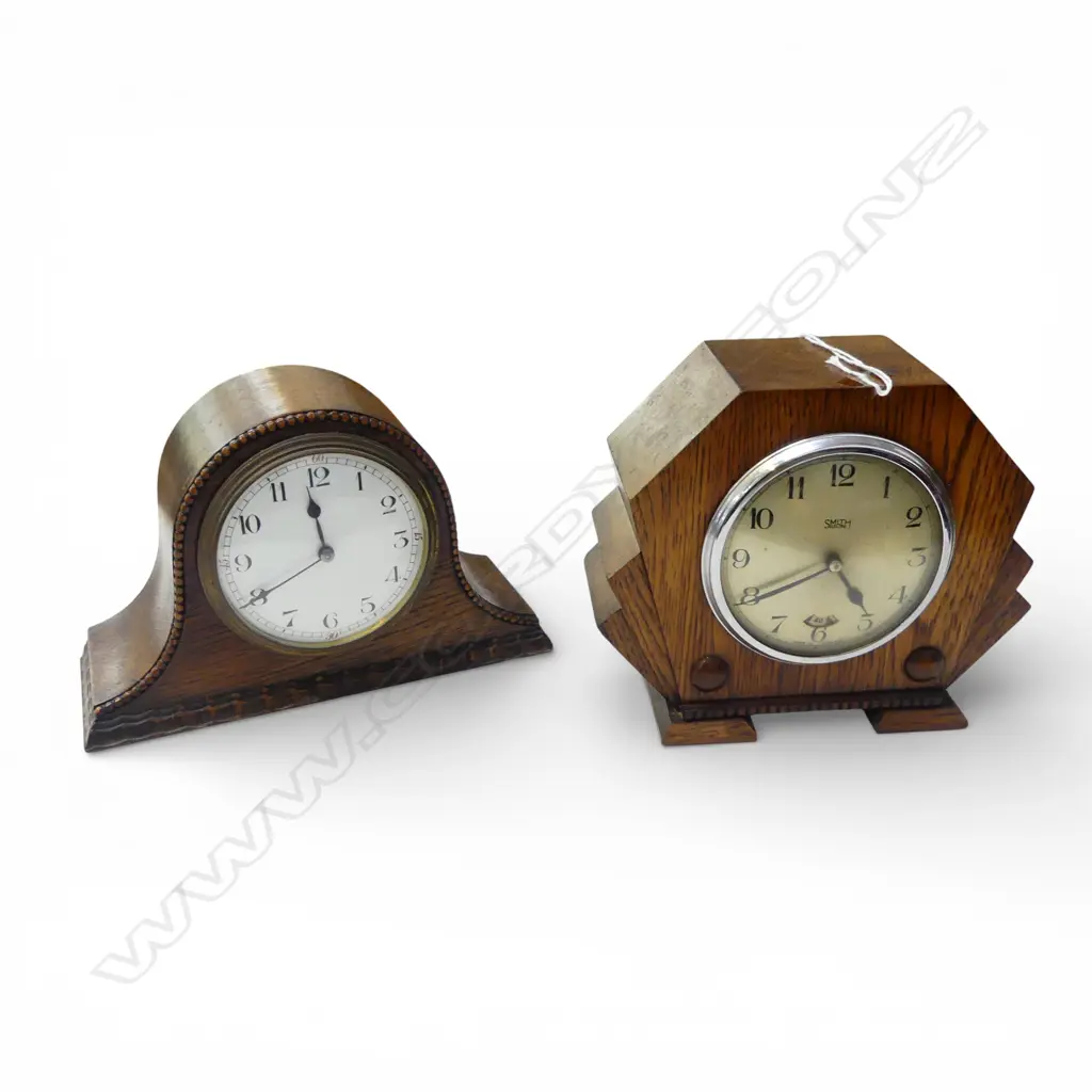 TWO DECO DESK CLOCKS Image 1++