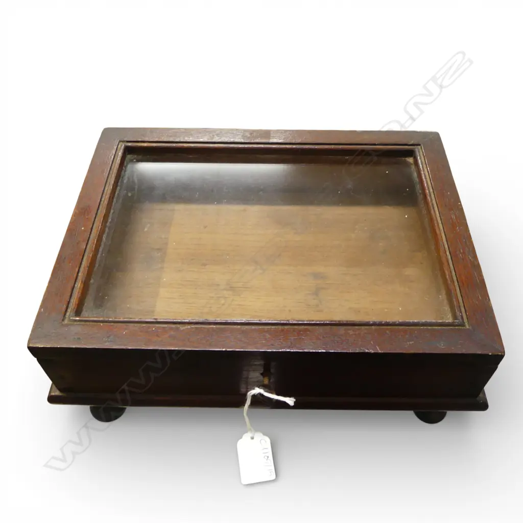 SMALL WOODEN DISPLAY CASE W.310mm Image 1++