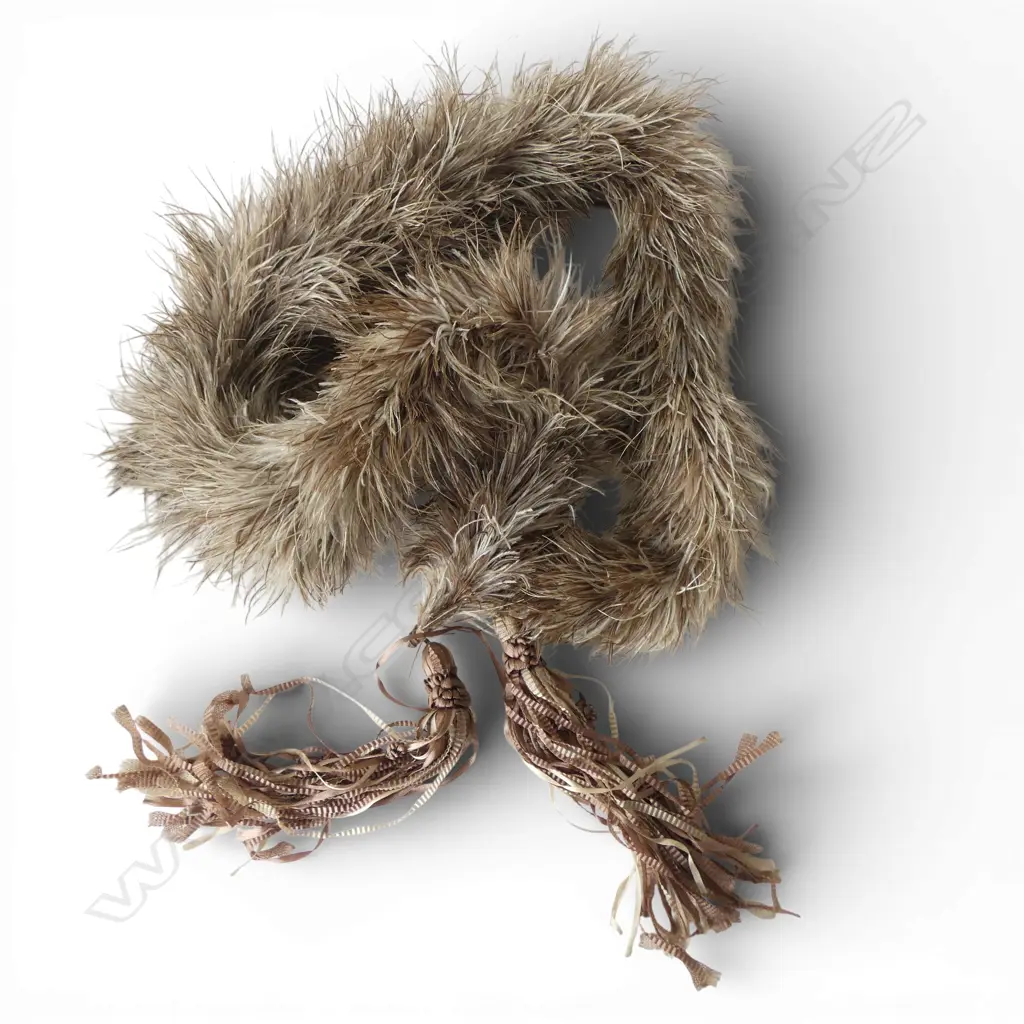 VINTAGE OSTRITCH FEATHER SCARF L.1150mm Image 1++