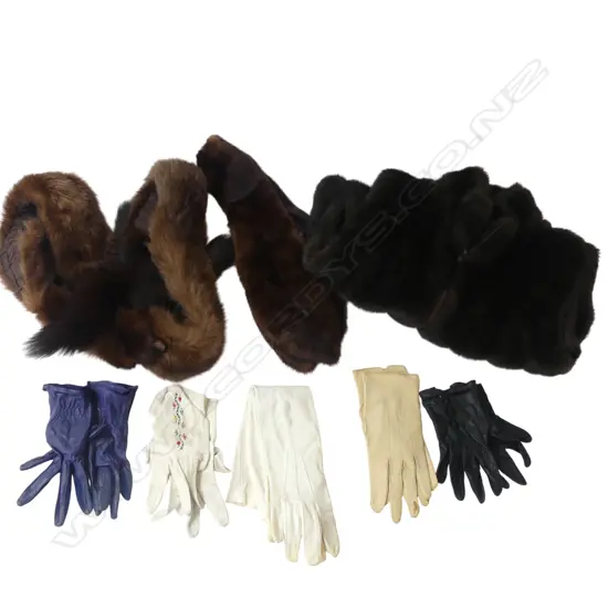 FUR STOLES, GLOVES etc