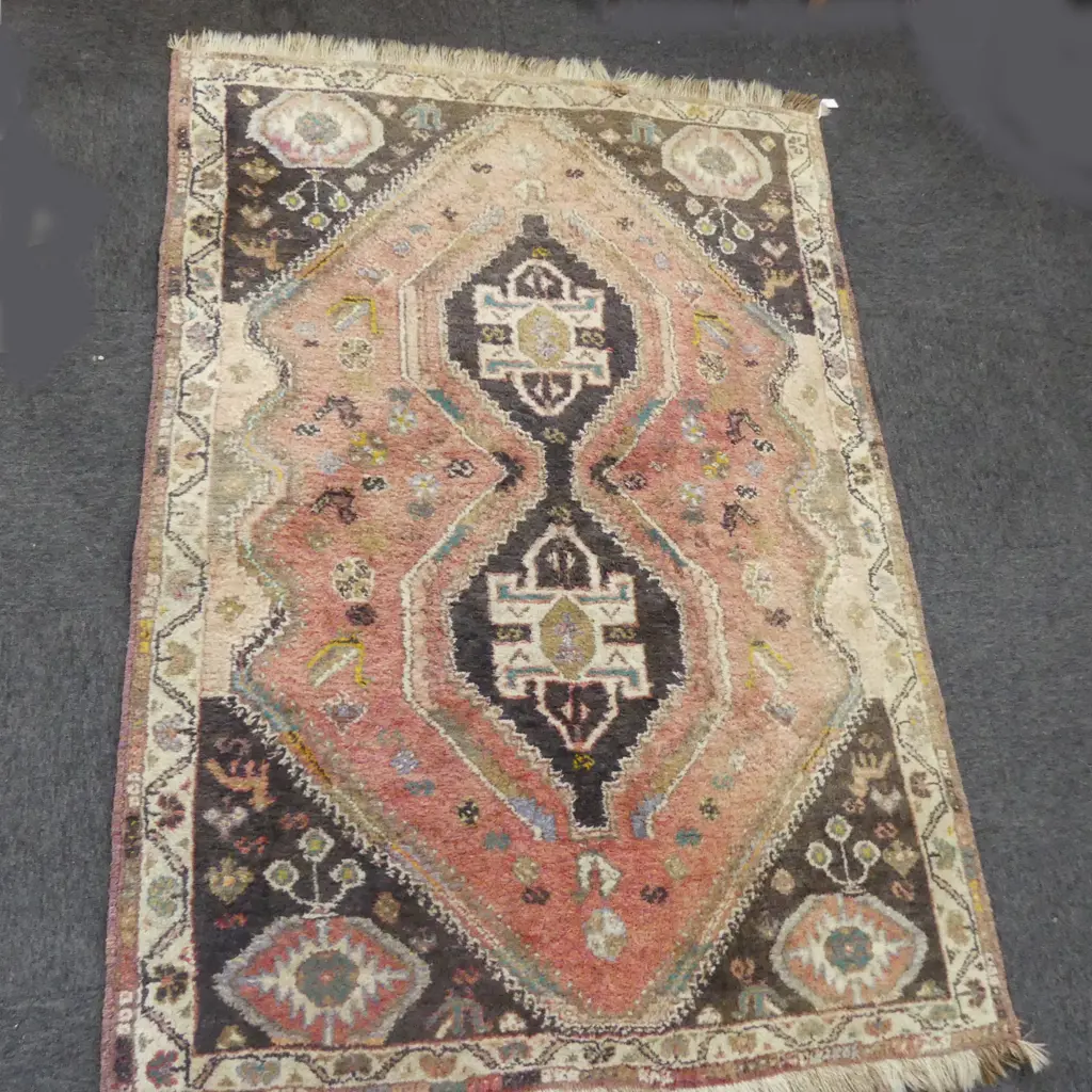 OUSHAK HAND KNOTTED ALL WOOL RUG 1730mm Image 1++