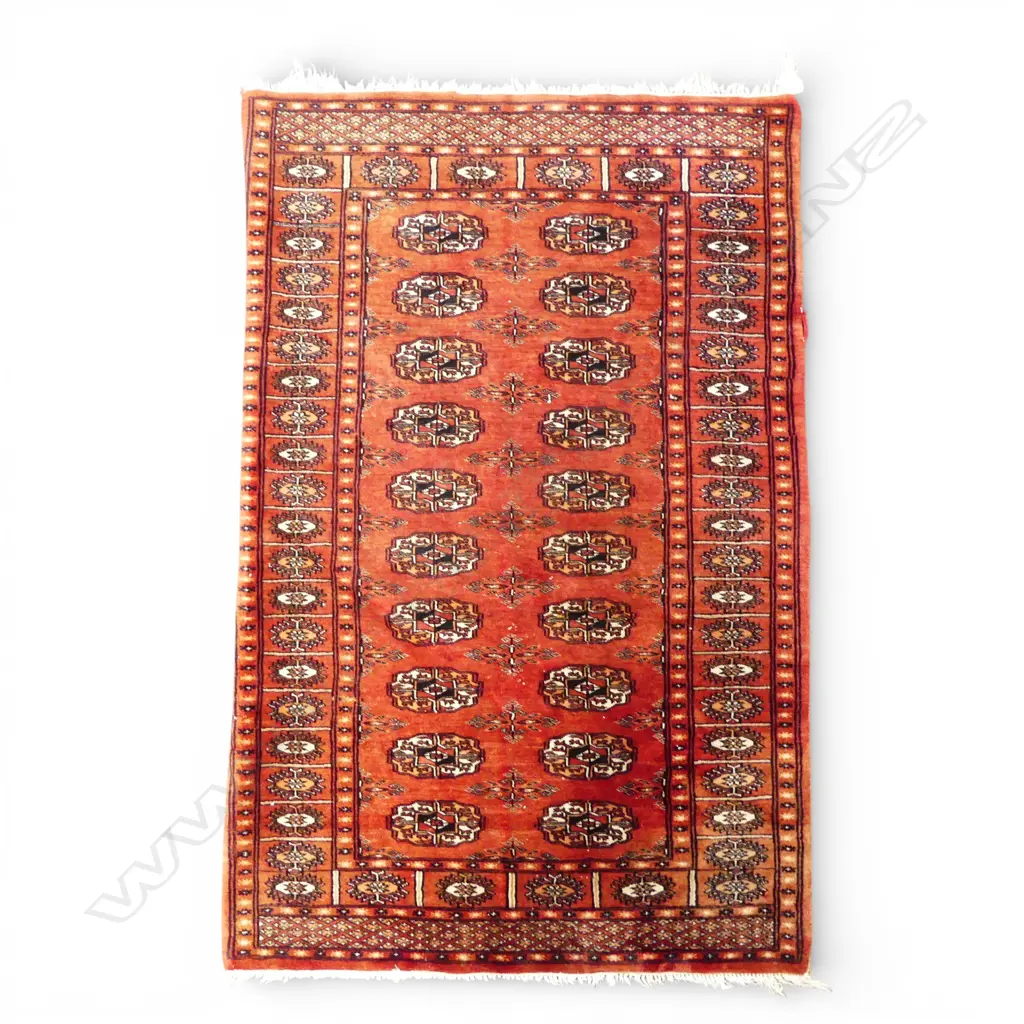 HAND KNOTTED WOOL PILE RUG 1180x770mm Image 1++