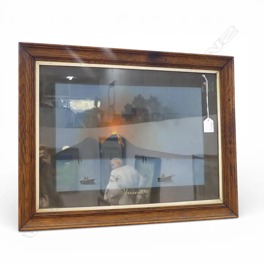 'VESUVIO 1906' GOUACHE 245x365mm Image 1++