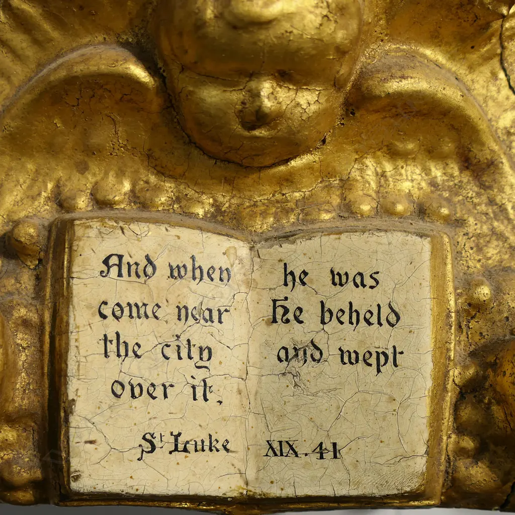 19thC SCHOOL, 'CHRIST WEEPING OVER JERUSALEM', OIL ON CANVAS, SIGNED & DATED LOWER LEFT INDISTINCTLY, 690x890mm... Image 1++