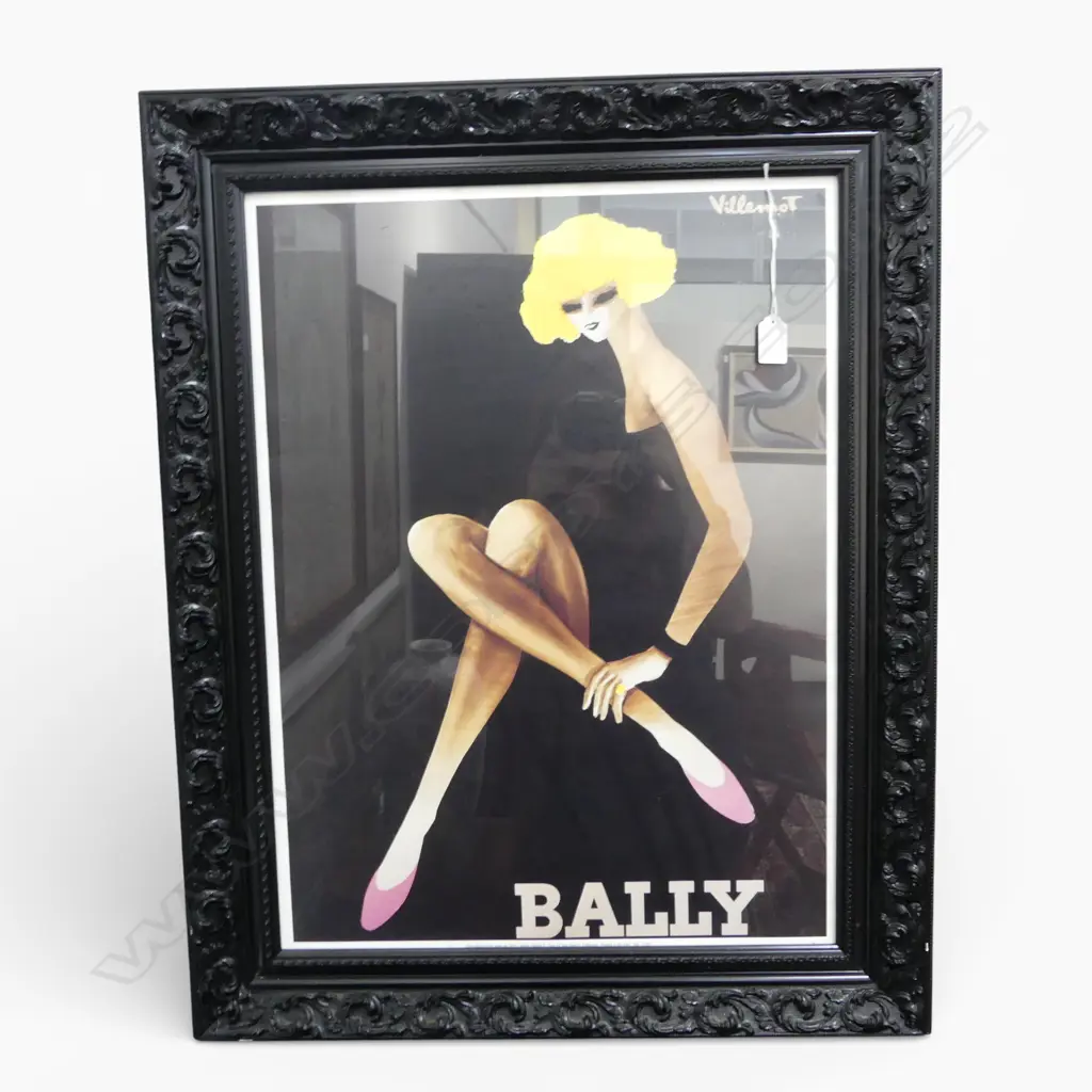 REPRODUCTION VINTAGE POSTER 'BALLY' 600x445mm Image 1++
