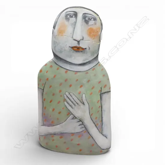 CHRISTINE THACKER STUDIO POTTERY FIGURE H.715mm REPAIRS