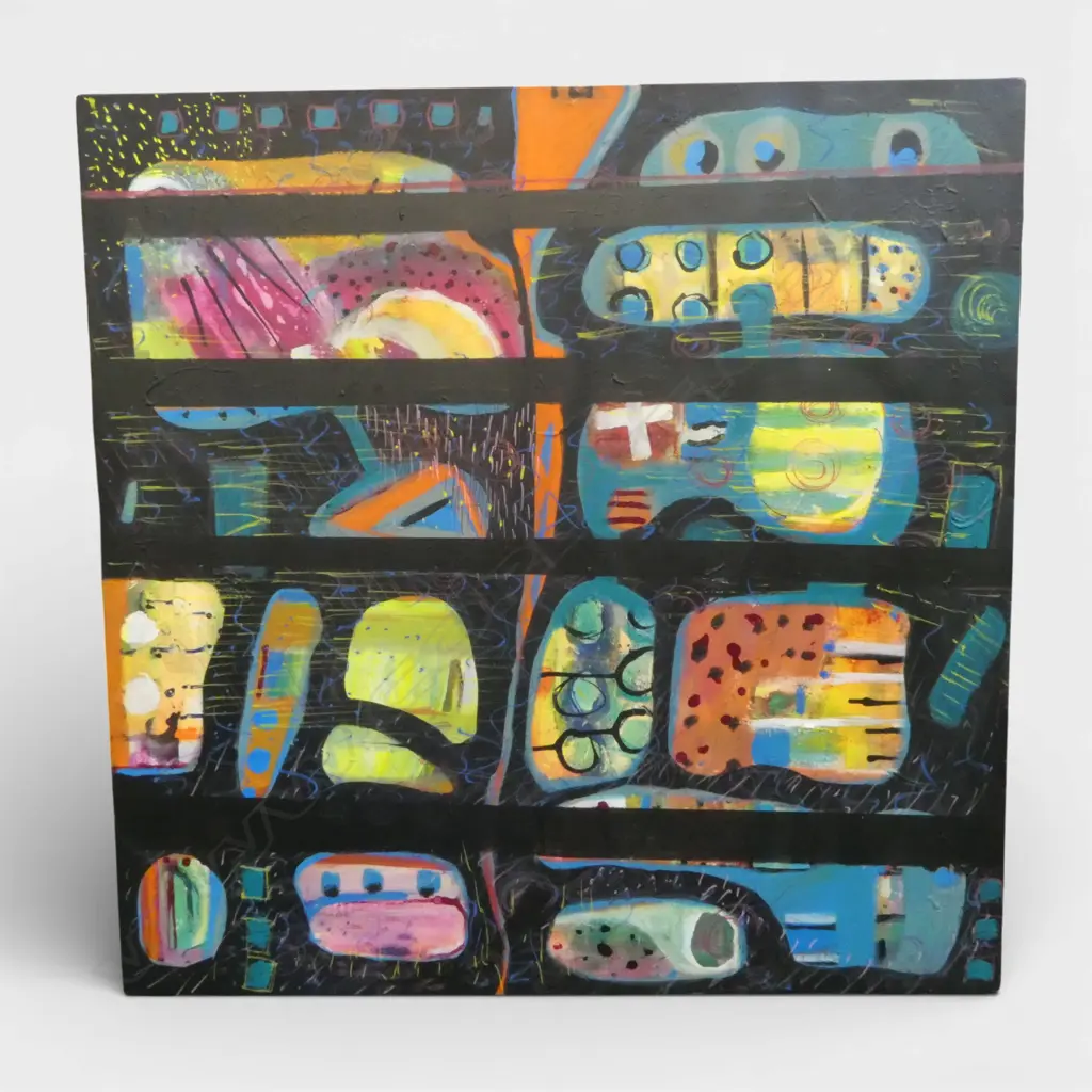 ANNE REITHMIER 'SHIFTING FORMS' ACRYLIC ON CANVAS 760 X 760MM Image 1++