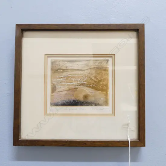 RENE CARCAN (BELGIAN 1925-93) 'LA GRANDE DUNE' ETCHING 115x130mm