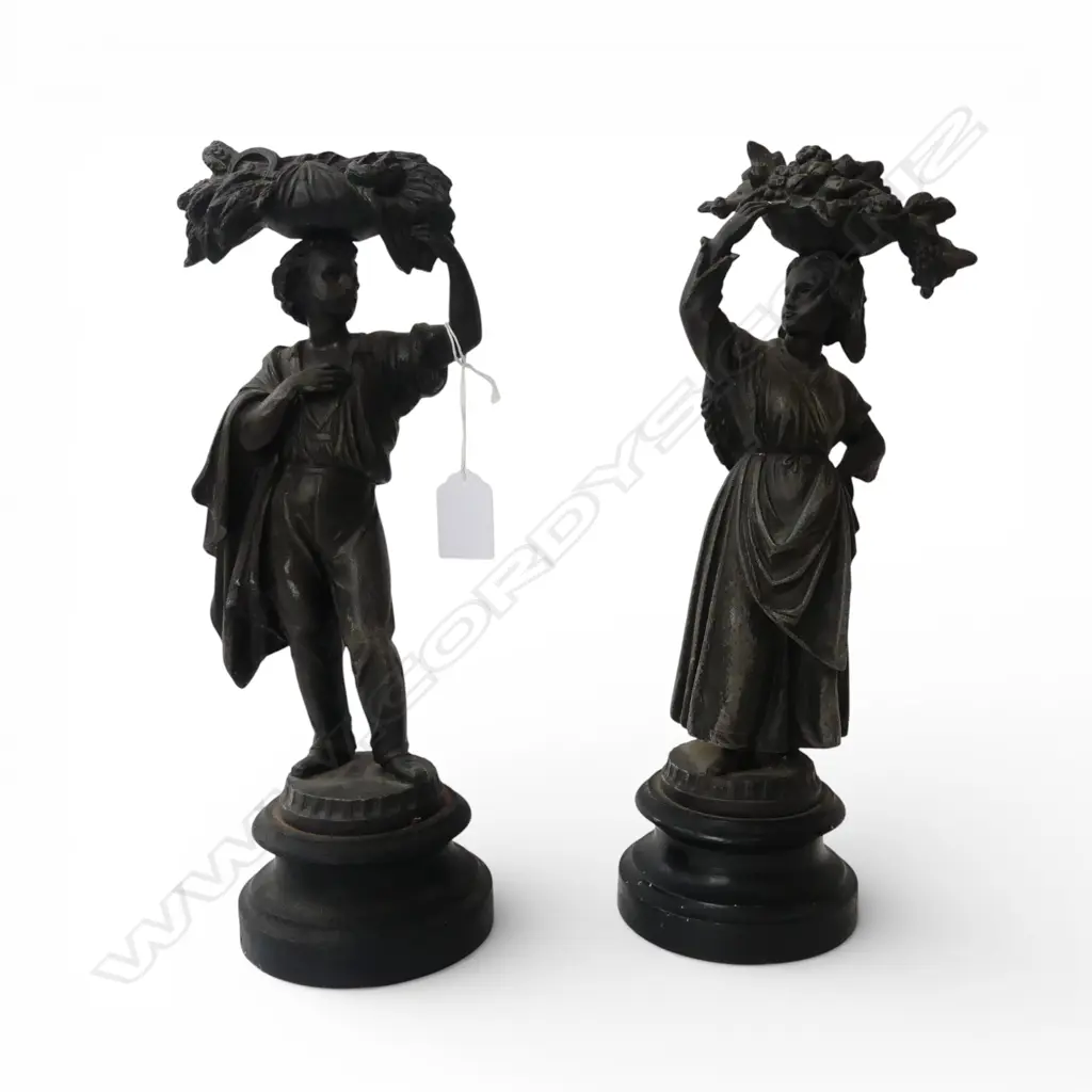 PR SPELTER FIGURINES; AGRICULTURE THEME H.310mm Image 1++