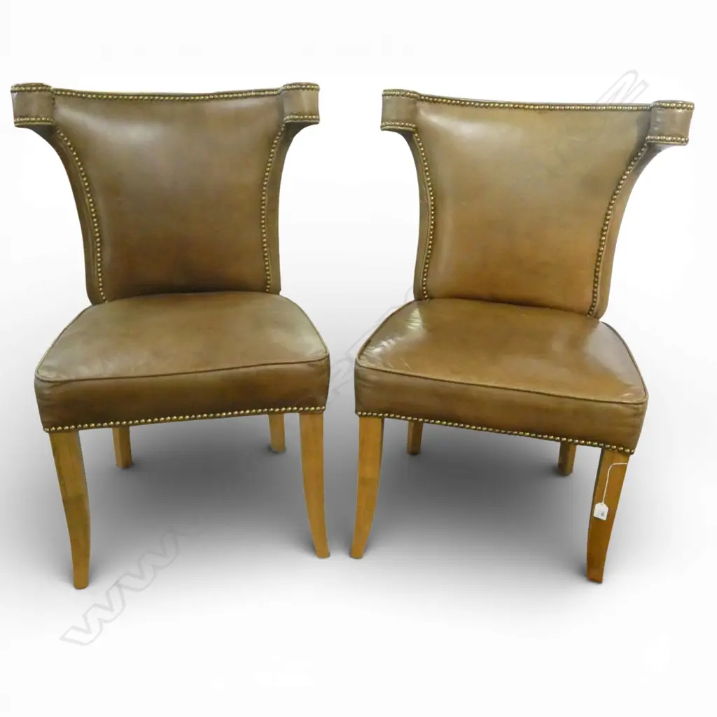 PR LEATHER CHAIRS w. buttoned leather upholstery H.960mm Image 1++