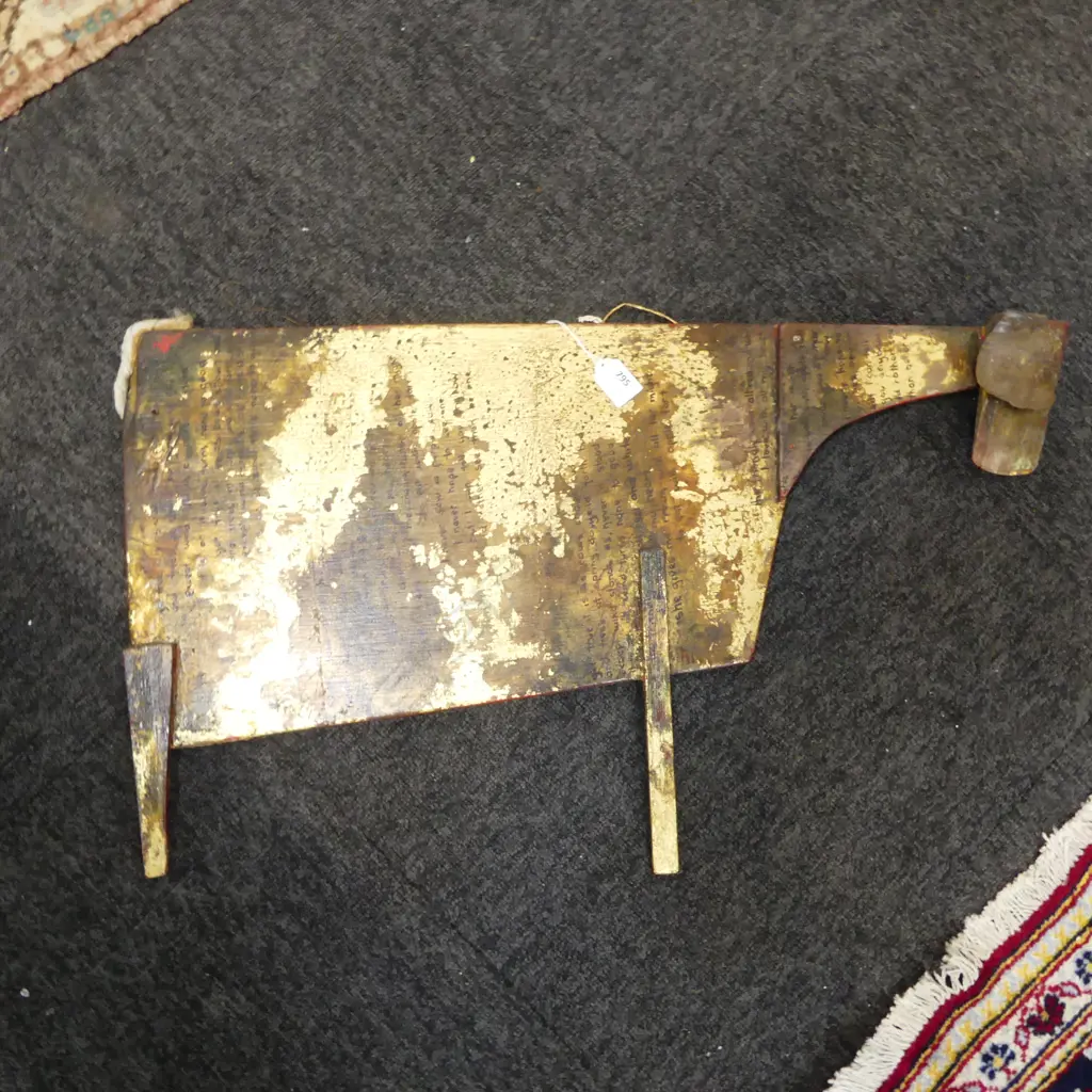 ANNIE HERRON COW ARTWORK, MIXED MEDIA 400x690mm Image 1++