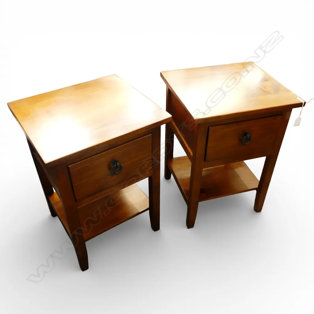 PR WOODEN BEDSIDE DRAWERS 400x370x565mm Image 1++