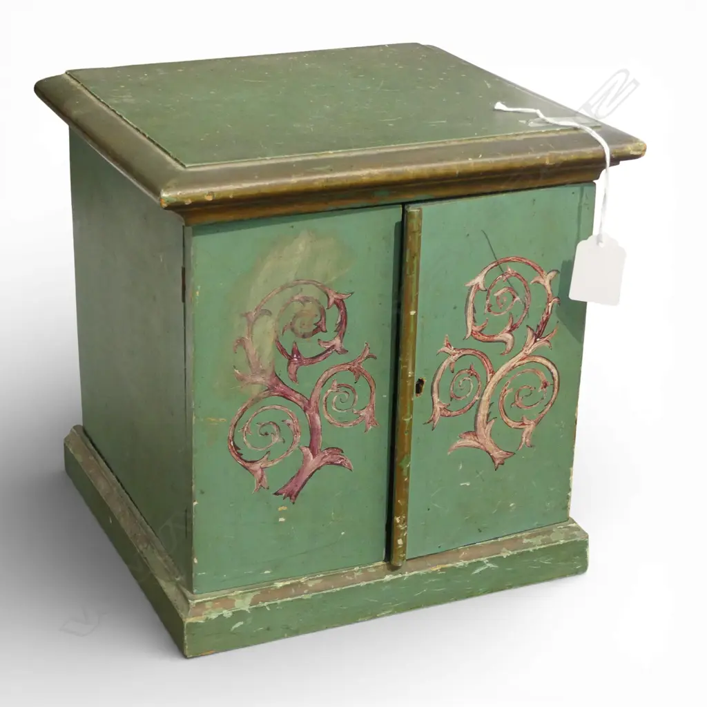 BESPOKE COIN COLLECTORS CABINET with collection asst. coins 245x225x245mm Image 1++