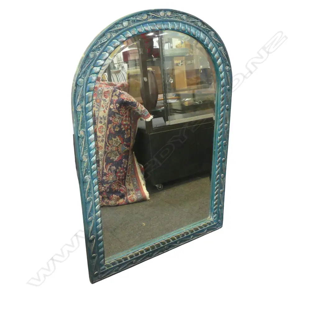 LG BEVEL EDGE MIRROR in carved wood frame 1150x810mm Image 1++
