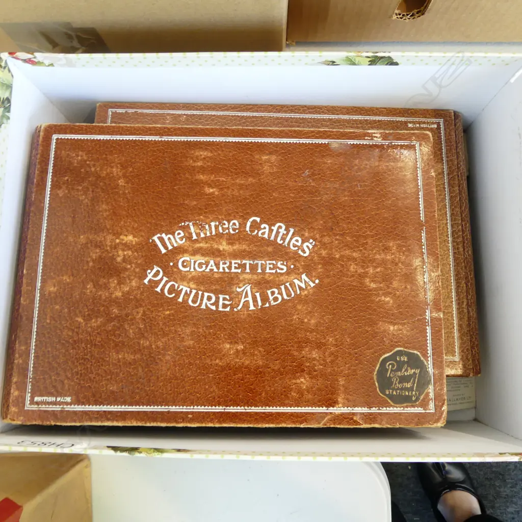 3 CIGARETTE CARD ALBUMS, 200+ LOOSE CARDS Image 1++