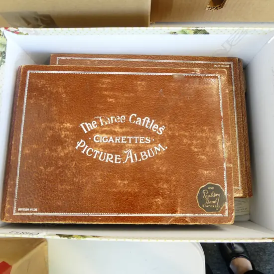 3 CIGARETTE CARD ALBUMS, 200+ LOOSE CARDS