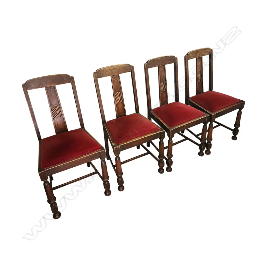 4 DECO DINING CHAIRS Image 1++