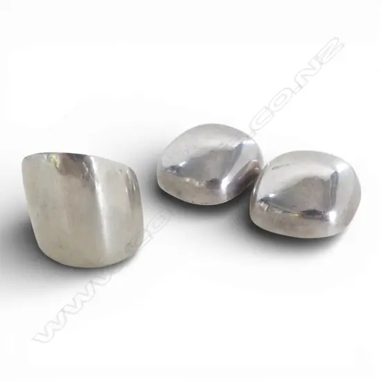 'NAJO' SILVER DESIGNER VINTAGE RING & PR clip-on EARRINGS 31gms