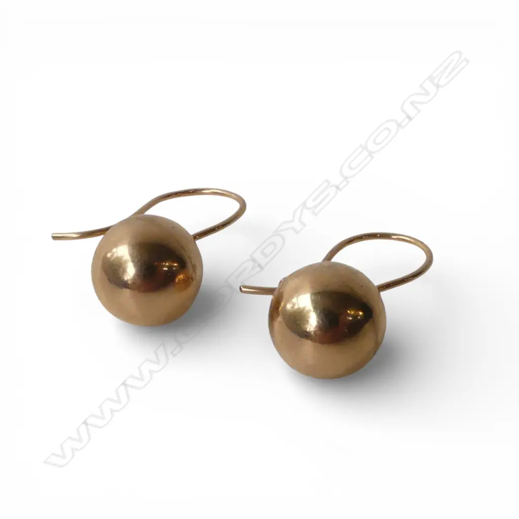 PR 9ct GOLD EARRINGS 2.24gms Image 1++