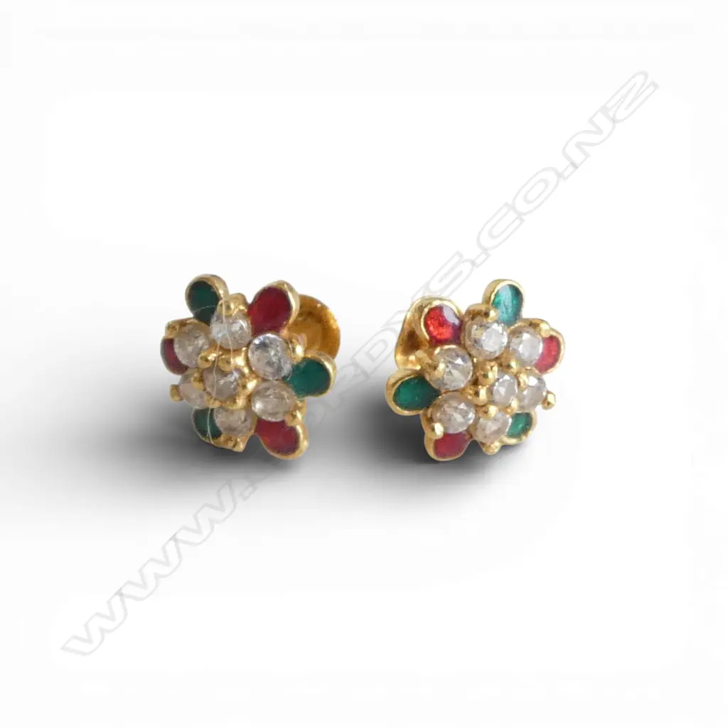 PR 9CT EARRINGS?, or Nose Studs 1.1gms Image 1++