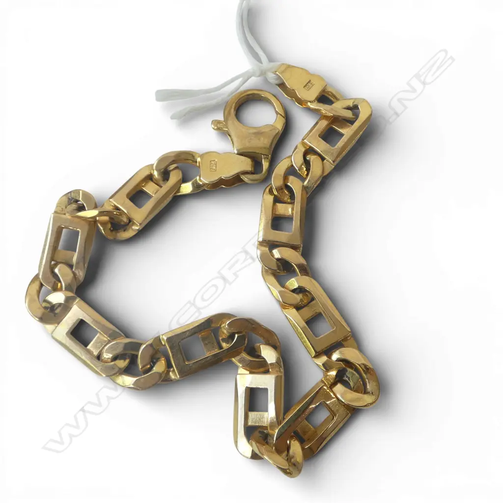 9ct YG BRACELET L.210mm 19.9gms Image 1++