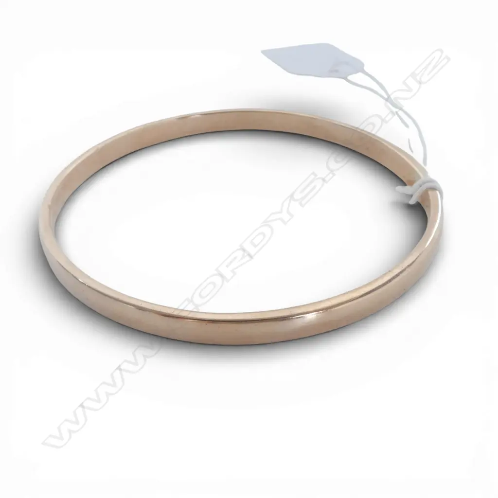 9ct GOLD BANGLE 25.58gms Dia.65mm Image 1++