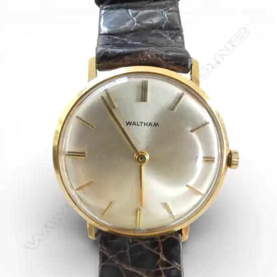  WALTHAM 18CT GOLD CASE MENS WATCH TW [WITHOUT THE MOVEMENT 14.1G +/-]