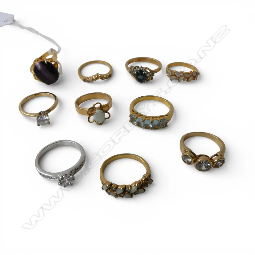 10 COSTUME RINGS Image 1++
