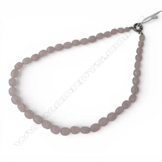 CARVED ROSE QUARTZ NECKLACE