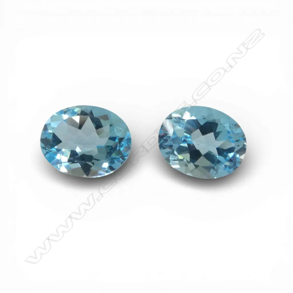PR OVAL CUT BLUE TOPAZ, 10 x 8mm Image 1++