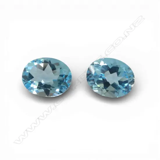 PR OVAL CUT BLUE TOPAZ, 10 x 8mm