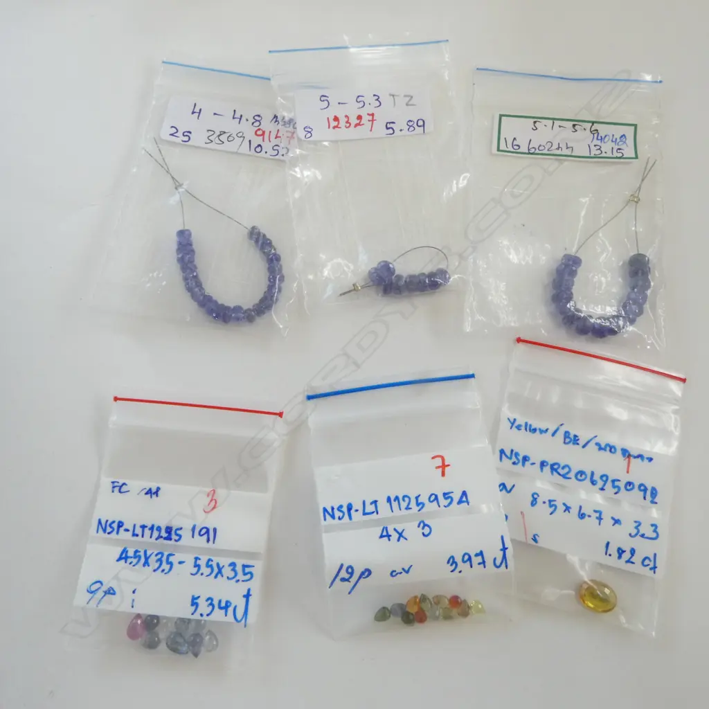 MIXED LOOSE GEMS INCLDS; TANZANITE BEADS, MULTI COLOUR BRIOLETTE SAPPHIRES CUT STONES ETC Image 1++