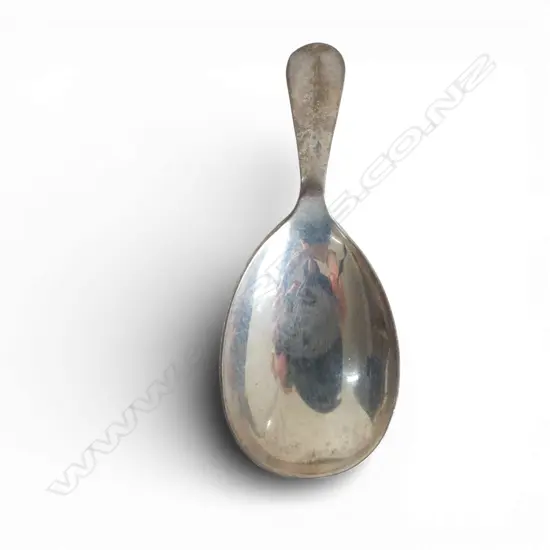 STG SILVER RAT TAIL TEA CADDY SPOON, BIRMINGHAM 1937, 20.63gms