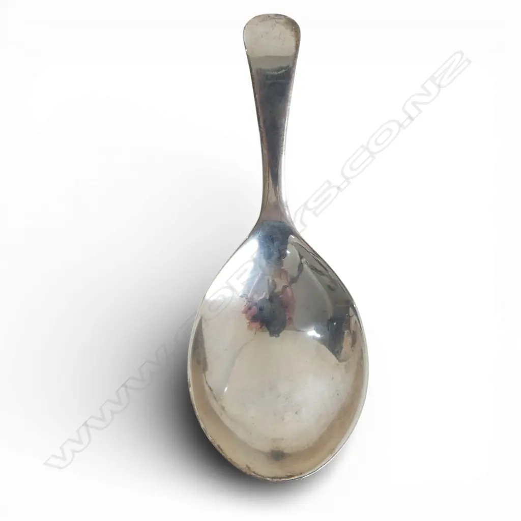 GEORGIAN STG SILVER TEA CADDY SPOON by WILLIAM BENNET, LONDON 1803, 7.37gms Image 1++