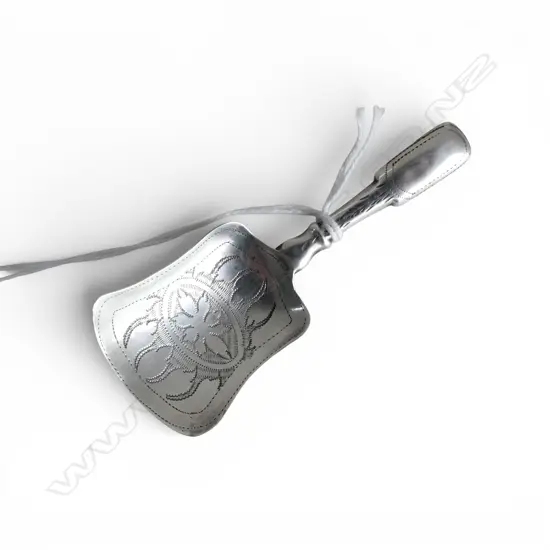 GEORGIAN STG SILVER TEA CADDY SPOON, BIRMINGHAM, 6.45gms