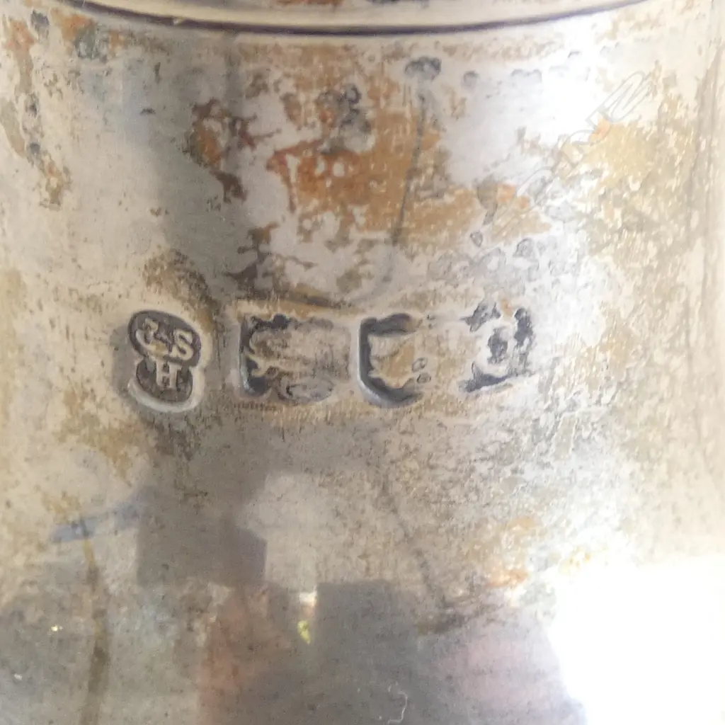 VICTORIAN SILVER BALUSTER SIFTER London 1898 74gms - FAULTS Image 1++