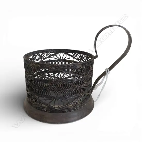 RUSSIAN SILVER CUP HOLDER 88GMS
