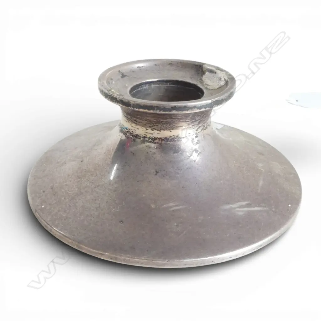 STG SILVER CANDLESTICK B'HAM 1923 115mm dia Image 1++